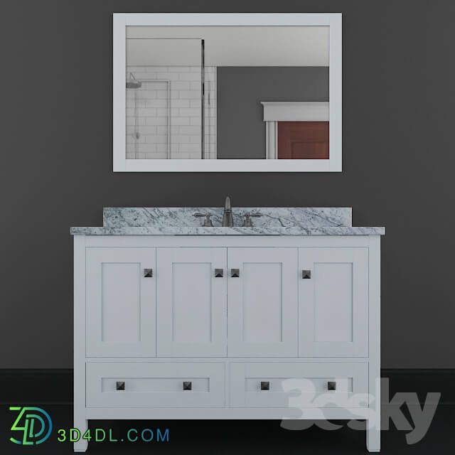 Bathroom furniture - Samples 49 _Single Bathroom Vanity Set with Mirror By Winston Porter