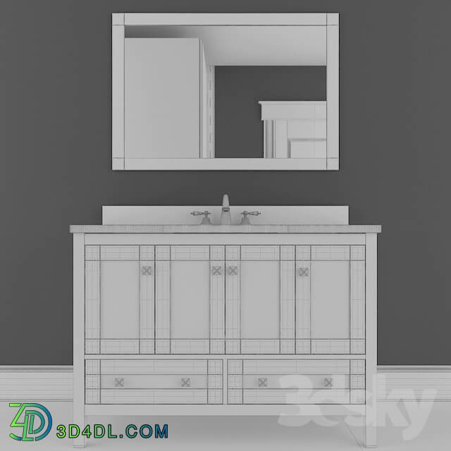 Bathroom furniture - Samples 49 _Single Bathroom Vanity Set with Mirror By Winston Porter