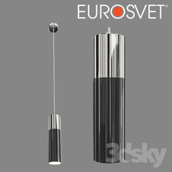 Ceiling light - OHM Suspension lamp Eurosvet 50135_1 LED chrome _ black pearl 