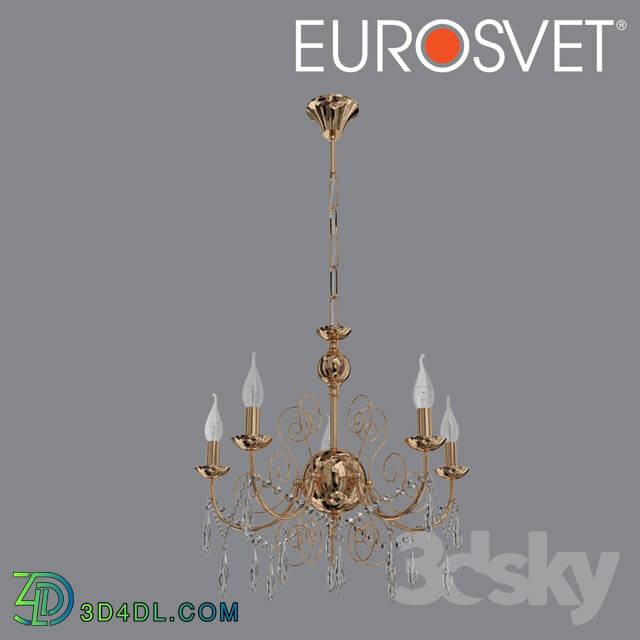 Ceiling light - OM Suspended chandelier with crystal Eurosvet 10094_5 Wispa