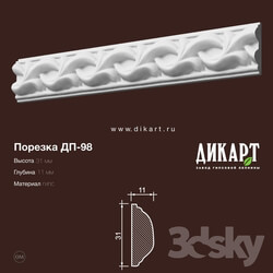 Decorative plaster - www.dikart.ru Dp-98 31Hx11mm 14.6.2019 