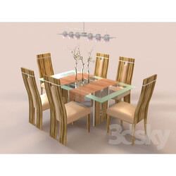 Table _ Chair - Modern dining group 