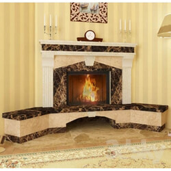Fireplace - Fireplace corner classic 