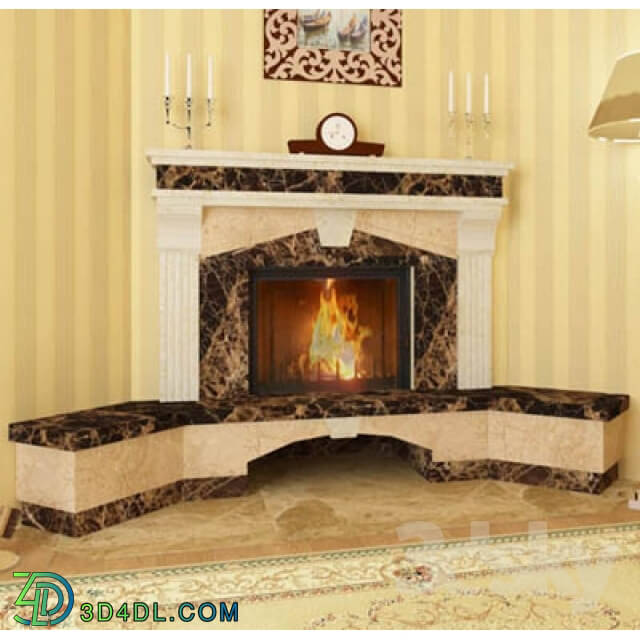 Fireplace - Fireplace corner classic