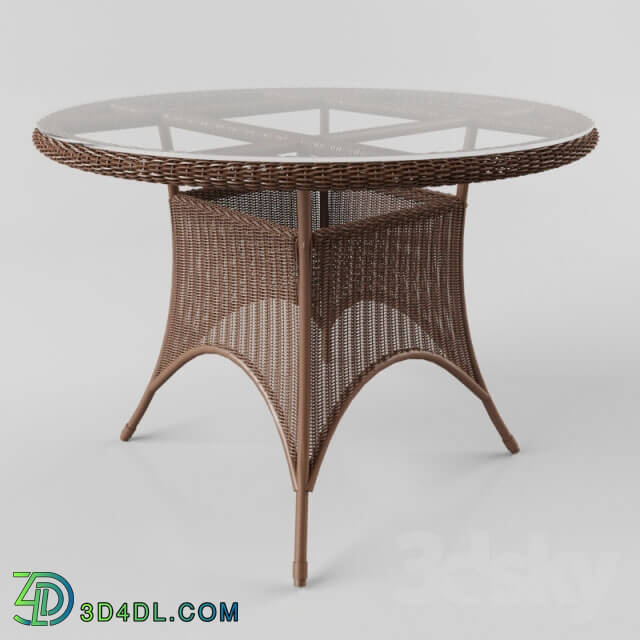 Table - woowen round table