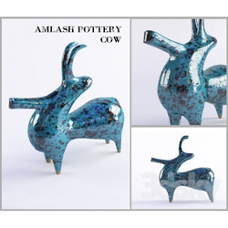 Sculpture - Amlash Pottery Cow 