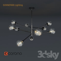 Ceiling light - Sonneman Lighting Orb 10-Light Radial Pendant 