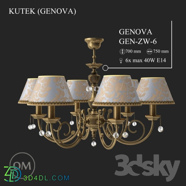Ceiling light - KUTEK _GENOVA_ GEN-ZW-6
