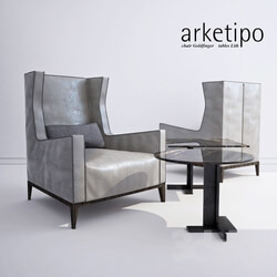 Arm chair - Chair Arketipo Goldfinger tables Lith 