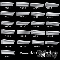 Decorative plaster - Collection eaves Arhio_ _AK07-AK12_ 