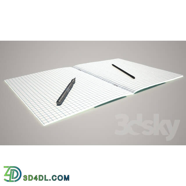 Miscellaneous - Notebook_ pencil_ pen