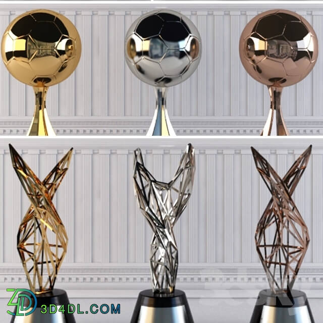 Other decorative objects - Award Prize Cup Trophy Set 18 Piece Decorative Objects