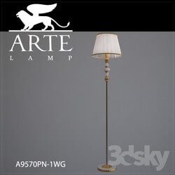 Floor lamp - Floor lamp ArteLamp A3400PN-1WH 