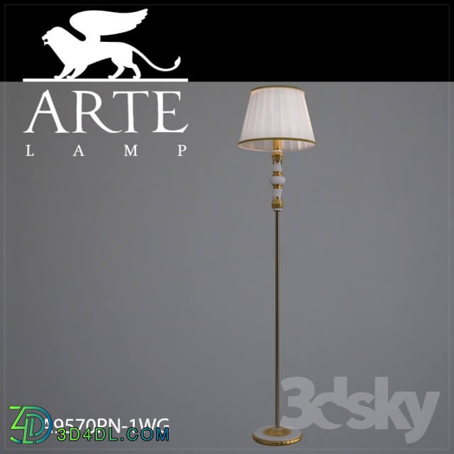 Floor lamp - Floor lamp ArteLamp A3400PN-1WH