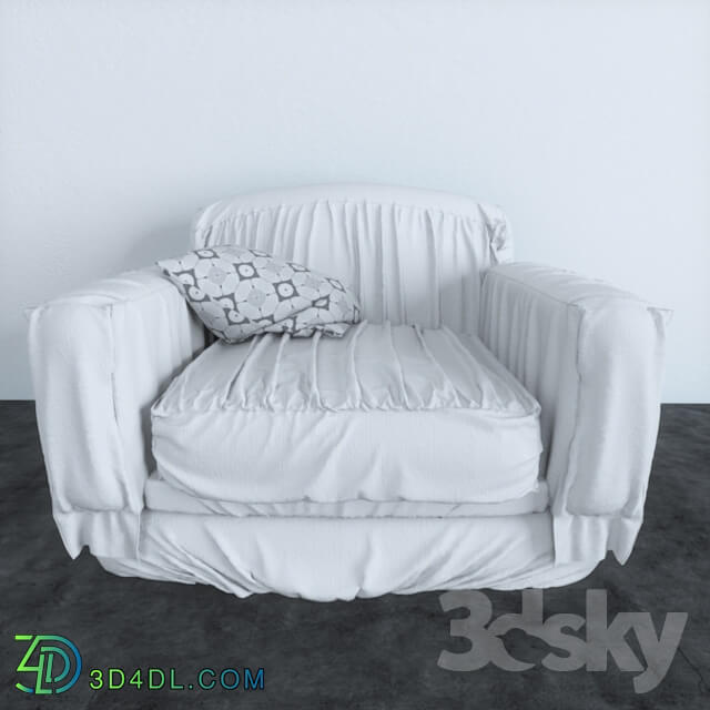 Sofa - single sofa _covered with cloth_