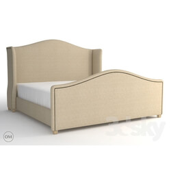 Bed - Athena king size bed 5007K Beige 