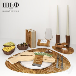 Tableware - Table setting with candles 