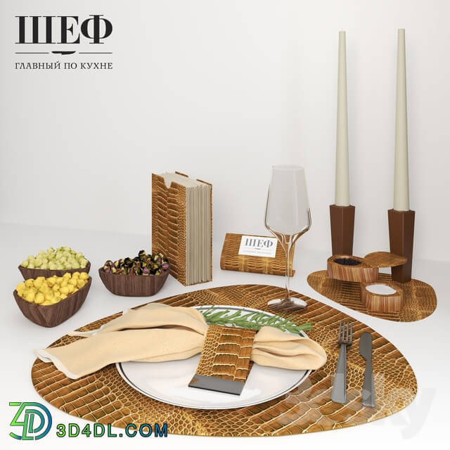 Tableware - Table setting with candles