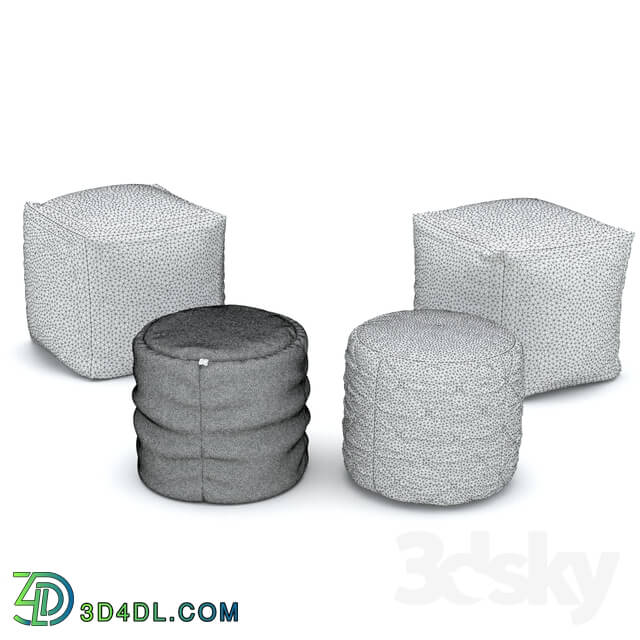 Other soft seating - Poufs square and cylindrical