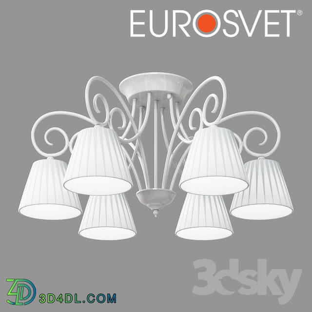 Ceiling light - OM Classic chandelier with lampshades Bogate__39_s 303_6 Severina
