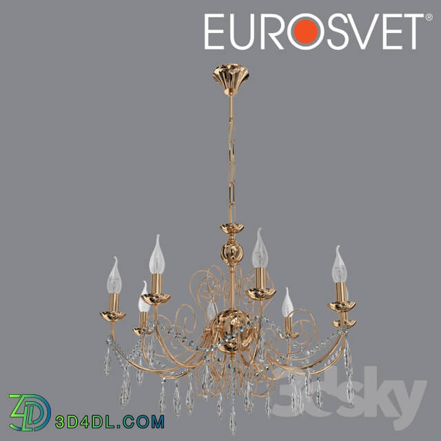 Ceiling light - OM Suspended chandelier with Eurosvet crystal 10094_8 Wispa