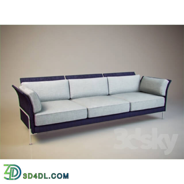 Sofa - Soft Shell Sofa three-seater_ Vitra