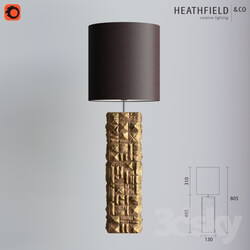 Table lamp - Heathfield _amp_ Co _ Pompidou Gold Leaf Antique 