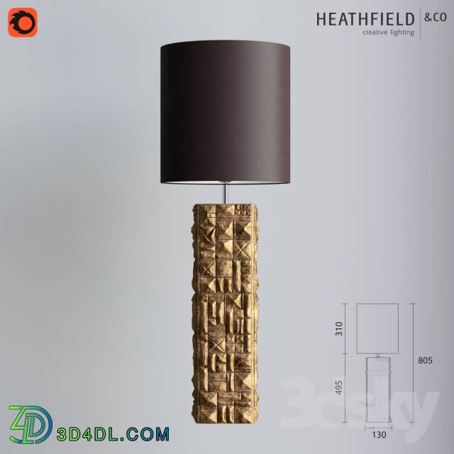 Table lamp - Heathfield _amp_ Co _ Pompidou Gold Leaf Antique