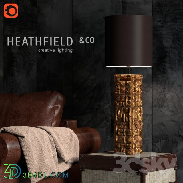 Table lamp - Heathfield _amp_ Co _ Pompidou Gold Leaf Antique