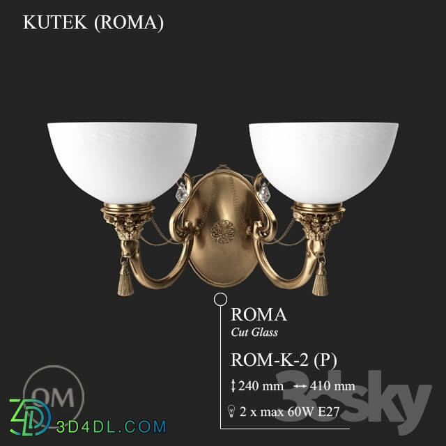 Wall light - KUTEK _ROMA_ ROM-K-2- _P_