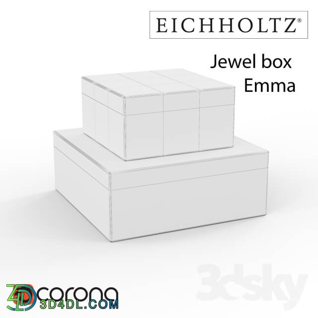 Other decorative objects - EICHHOLTZ Jewel Box Emma set of 2