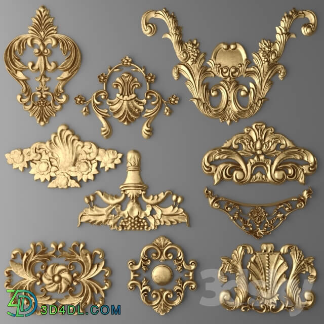 Decorative plaster - Set stucco decoration