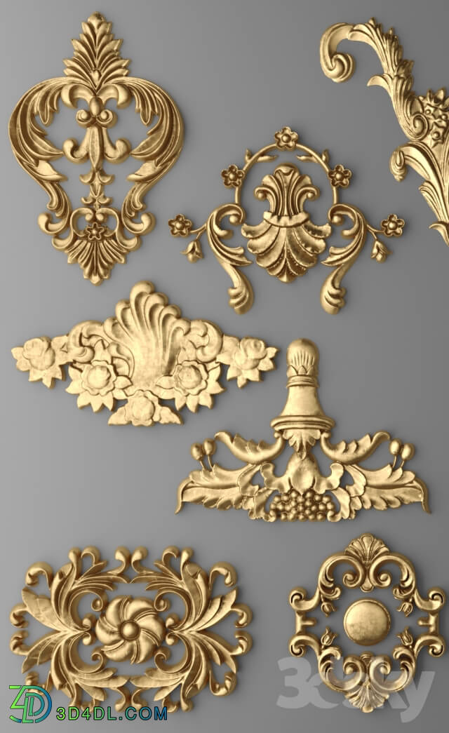 Decorative plaster - Set stucco decoration