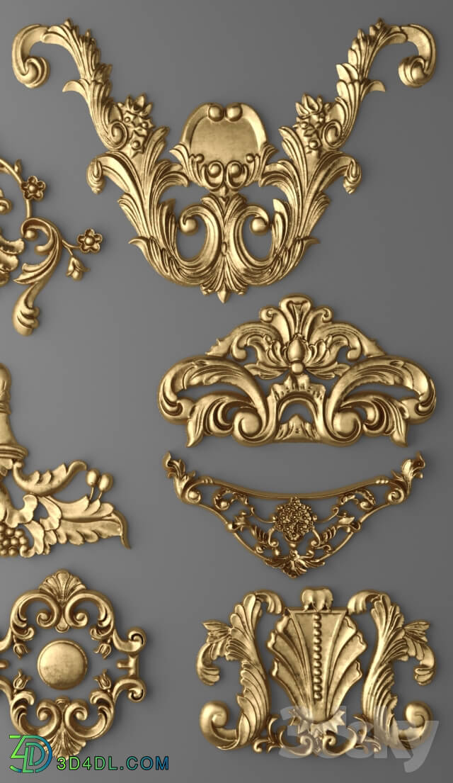 Decorative plaster - Set stucco decoration