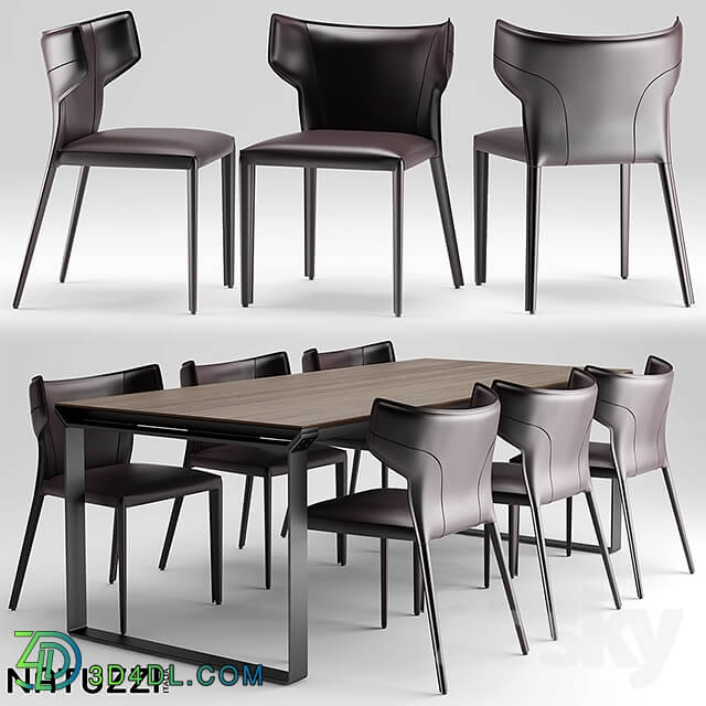 Table _ Chair - Table and chairs natuzzi Pi Greco_ Omega