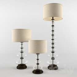 Table lamp - ESTELLE STACKED GLASS TABLE LAMP 