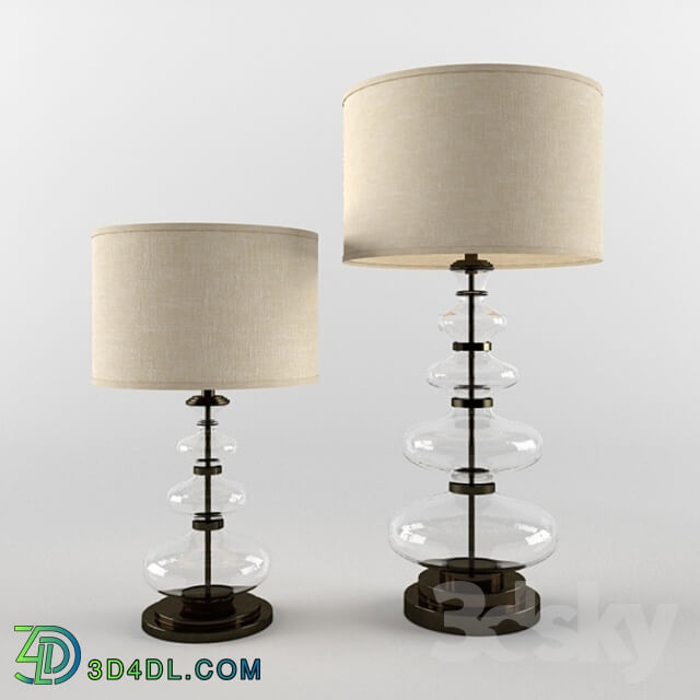 Table lamp - ESTELLE STACKED GLASS TABLE LAMP