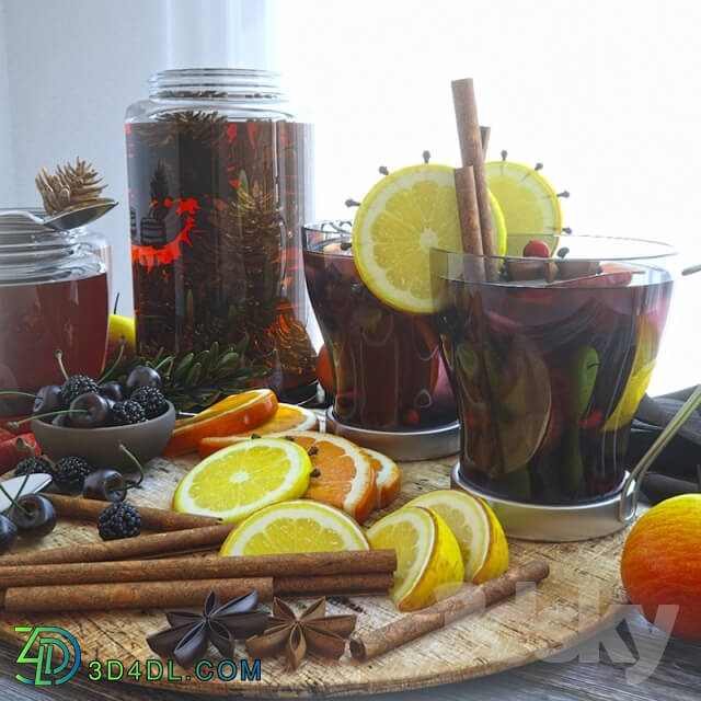 Food and drinks - Mulled wine with honey