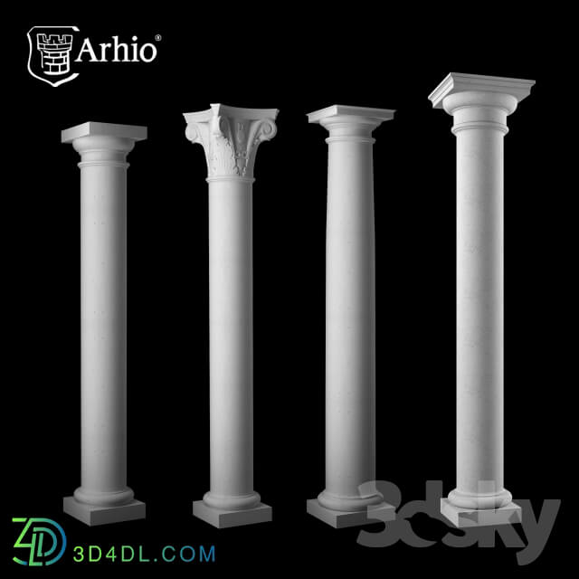 Decorative plaster - Collection column_ Arhio_ production _AKL 331-1-AKL 371-1_