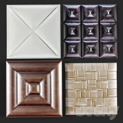 Other decorative objects - Decorative leather 3D panel 