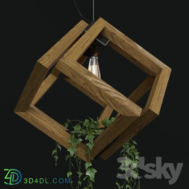 Ceiling light - Smart Cuberint by LightsWood