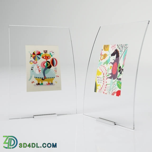 Other decorative objects - Curved glass frame