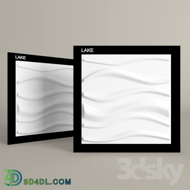 3D panel - Lake 3D panel _bamboo_