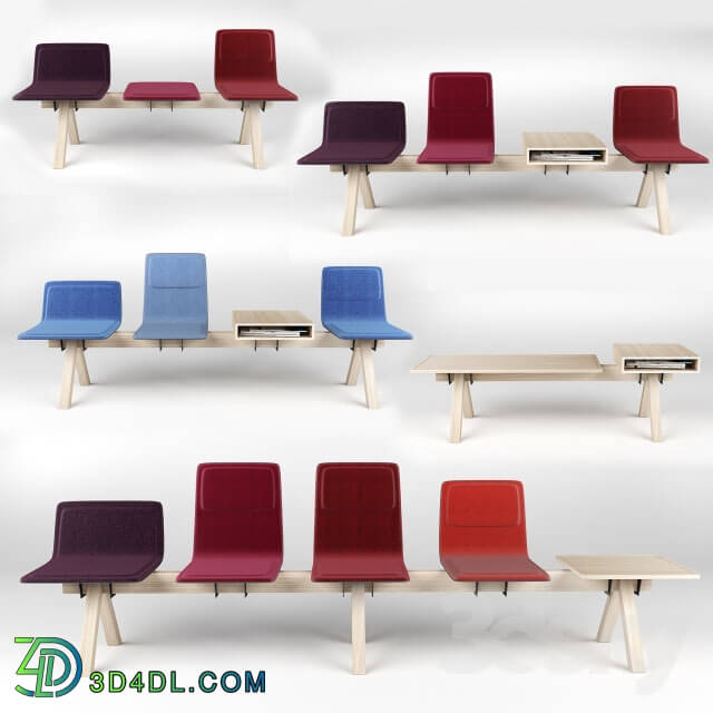 Office furniture - Alki Laia Seating Beam - a collection of shops _ coffee table