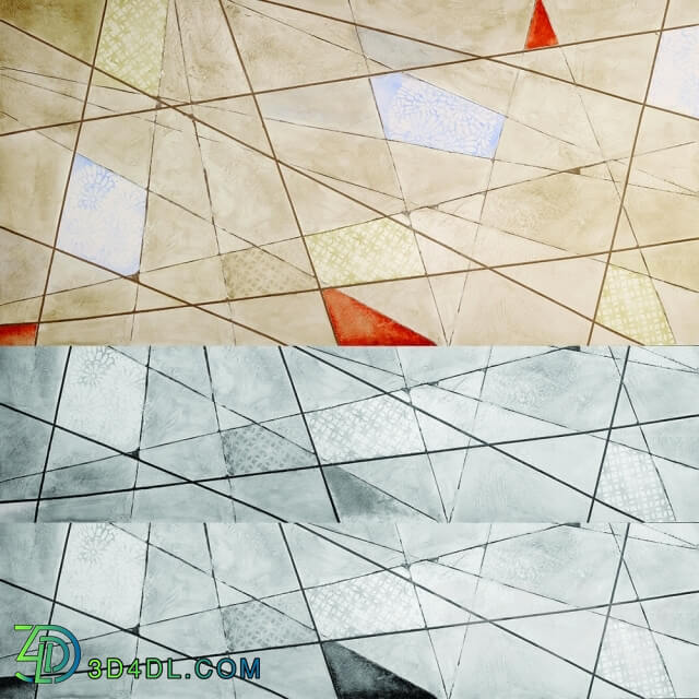 Wall covering - CalceCruda Geometric - Design Pieces by Novacolor