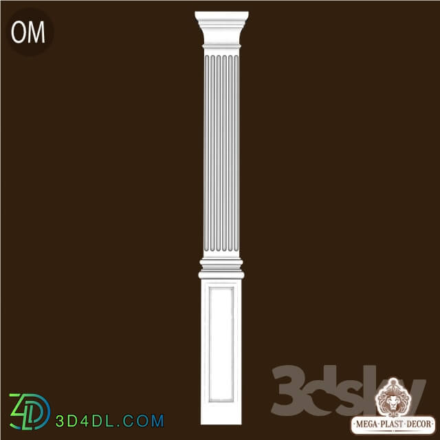 Decorative plaster - Om. Mega plast decor Pilaster