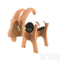 Other decorative objects - Stand for wine in the form of a goat 