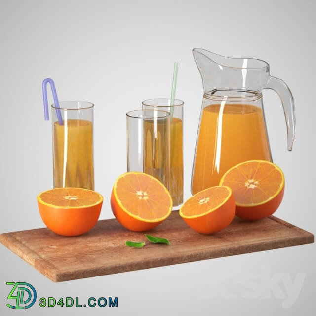 Food and drinks - Orange set