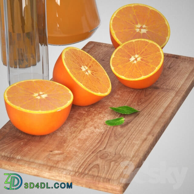 Food and drinks - Orange set