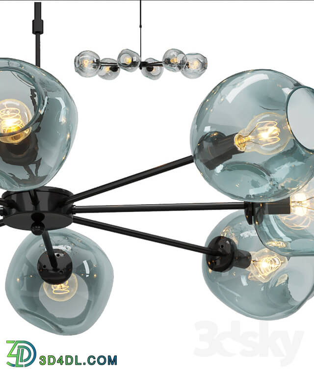 Ceiling light - Chandelier Lindsey Adelman Branching Bubble 8
